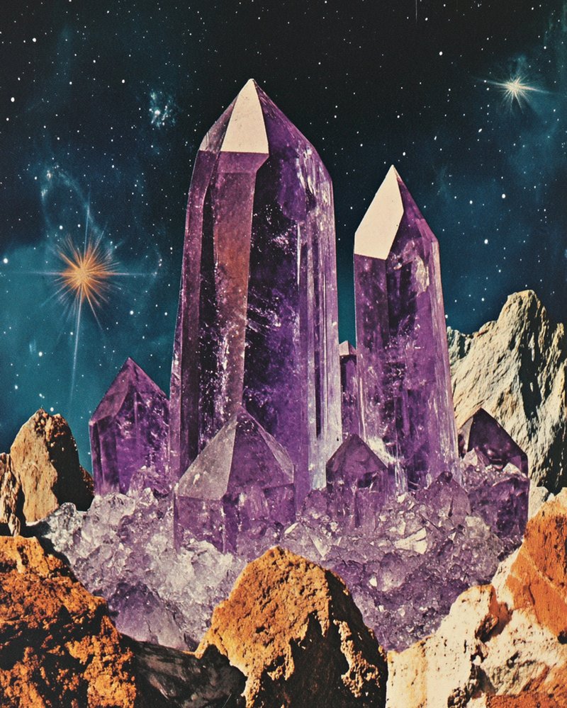 Paisagem Cósmica de Ametista de Samantha Hearn