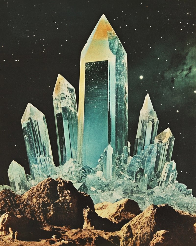 Paisagem de Cristais Cósmicos de Samantha Hearn