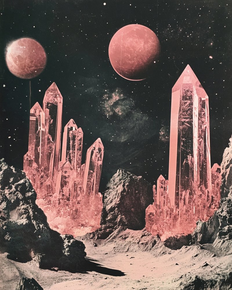 Paisagem Cósmica de Cristais de Samantha Hearn