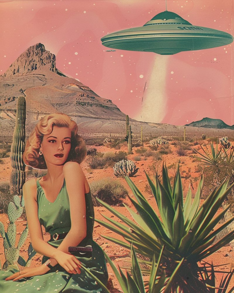 Encontro com um OVNI no deserto de Samantha Hearn