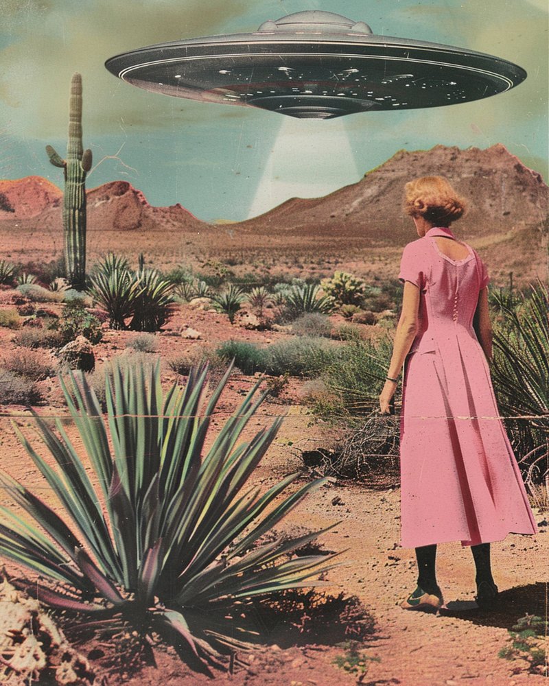 Encontro com um OVNI no deserto de Samantha Hearn