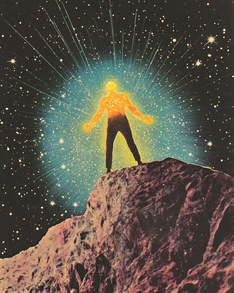 O Homem Iluminado e a Noite Cósmica de Samantha Hearn