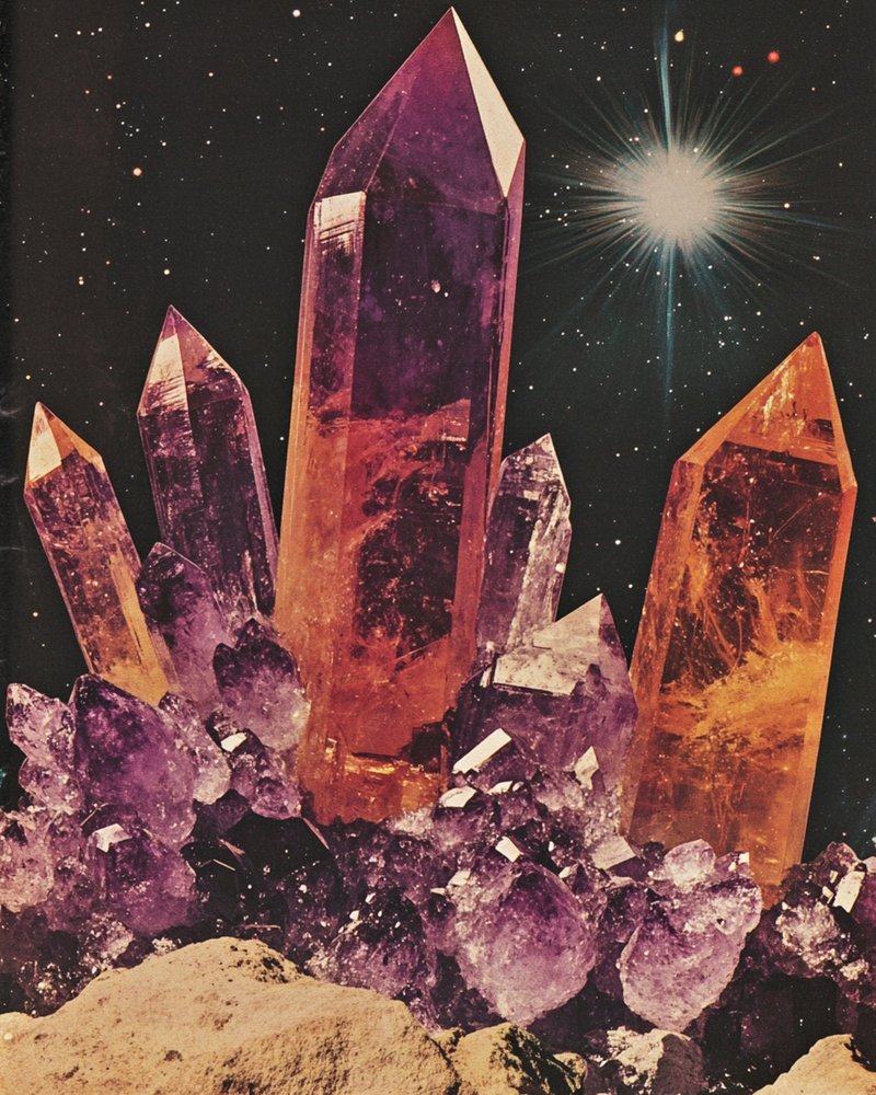 Cosmos de Cristais Brilhantes de Samantha Hearn