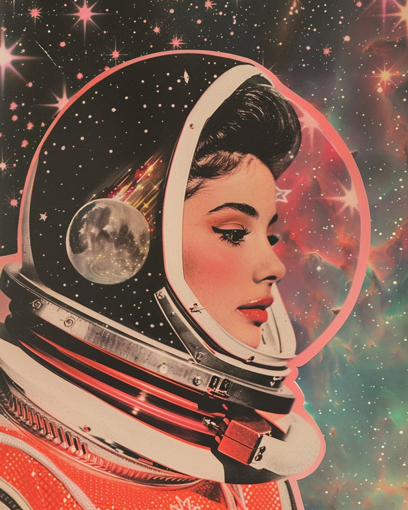 Mulher Espacial Retro de Samantha Hearn