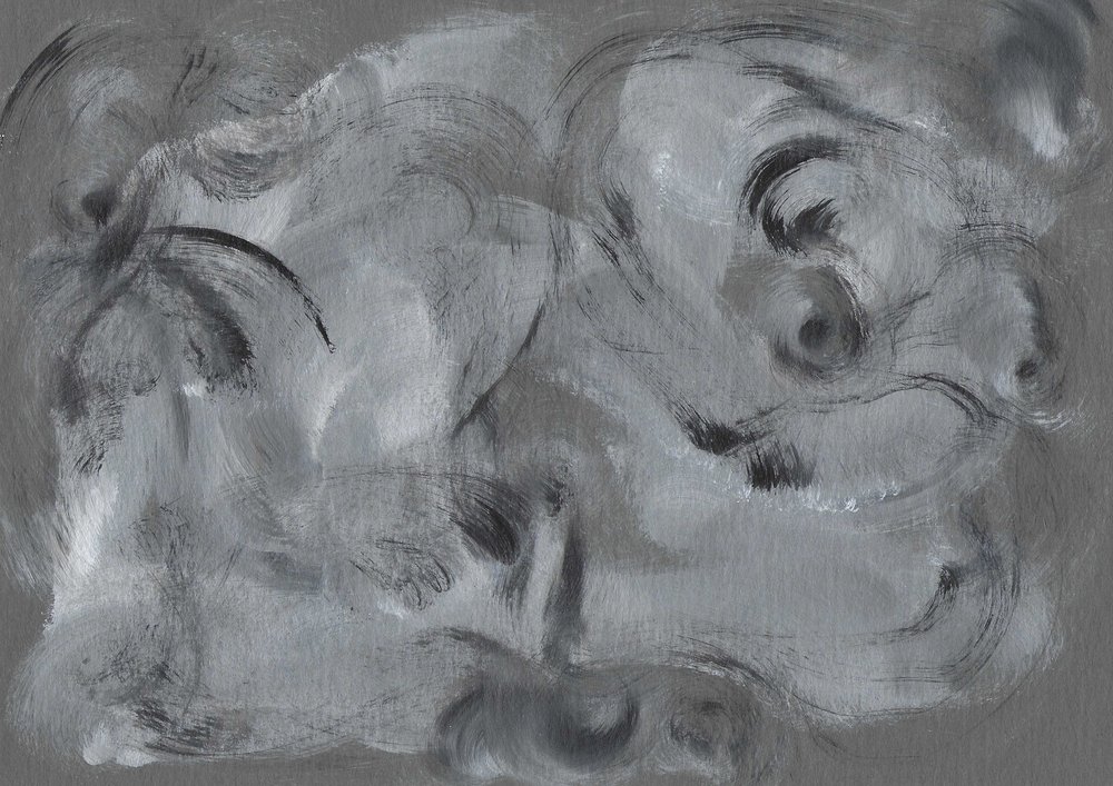 Espirais cinzentas abstratas de Santhosh ch