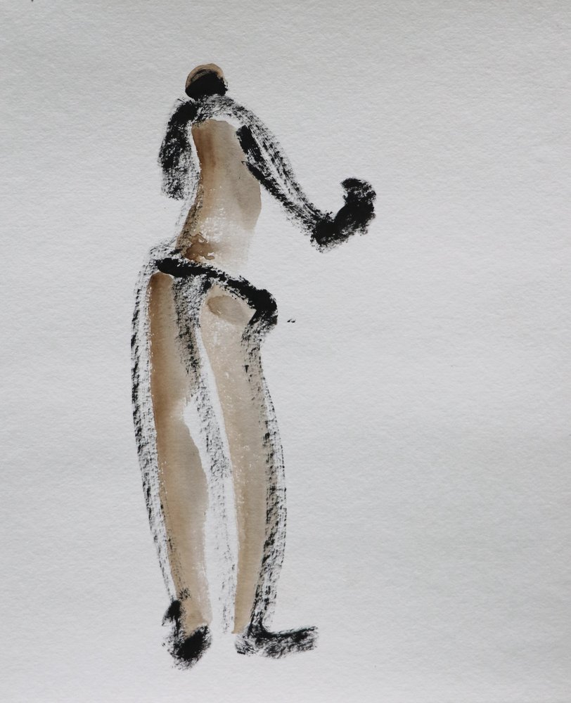 Figura nua abstrata de Santhosh ch