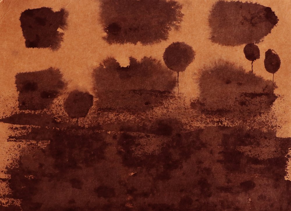 Paisagem abstrata em sépia de Santhosh ch