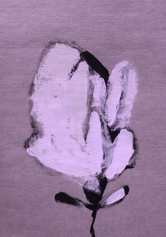 Flor branca abstrata de Santhosh ch