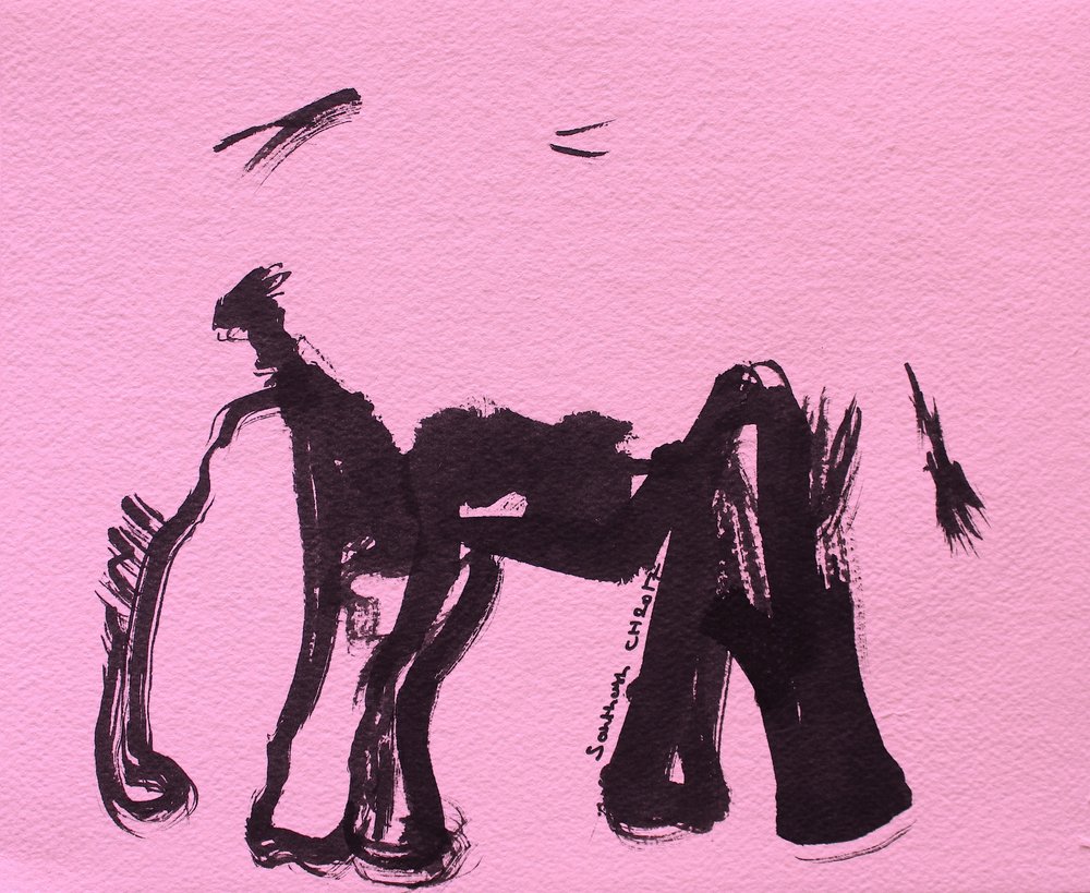 Ousado elefante cor-de-rosa de Santhosh ch