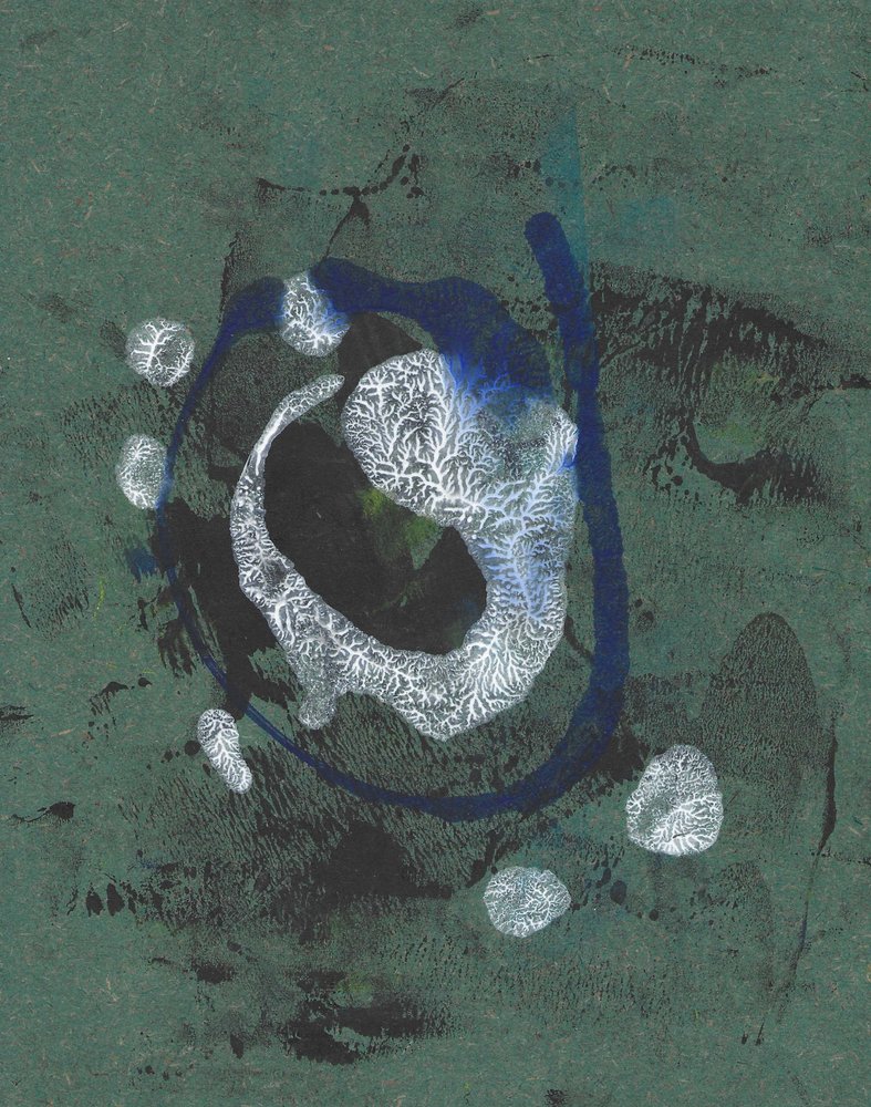 Redemoinho fractal verde-escuro de Santhosh ch