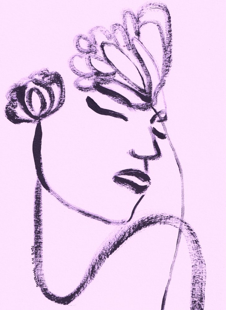 Flor feminina sonhadora de Santhosh ch