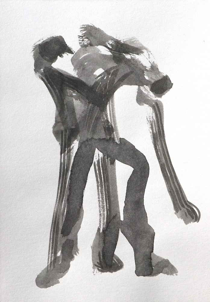 Figuras dinâmicas a tinta de Santhosh ch