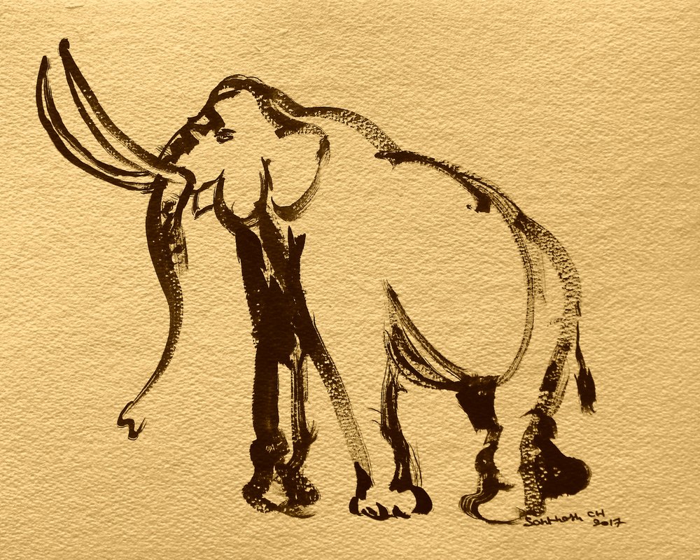 Majestoso esboço de elefante de Santhosh ch