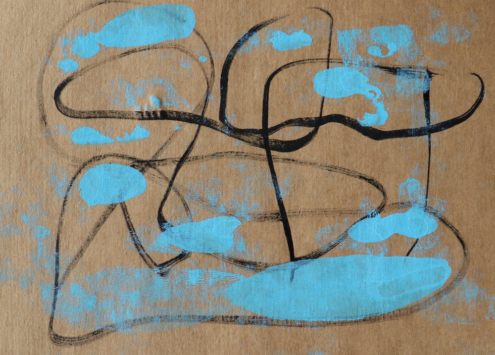 Formas orgânicas azuis de Santhosh ch
