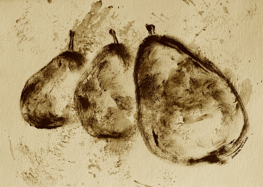 Pêras em sépia de Santhosh ch