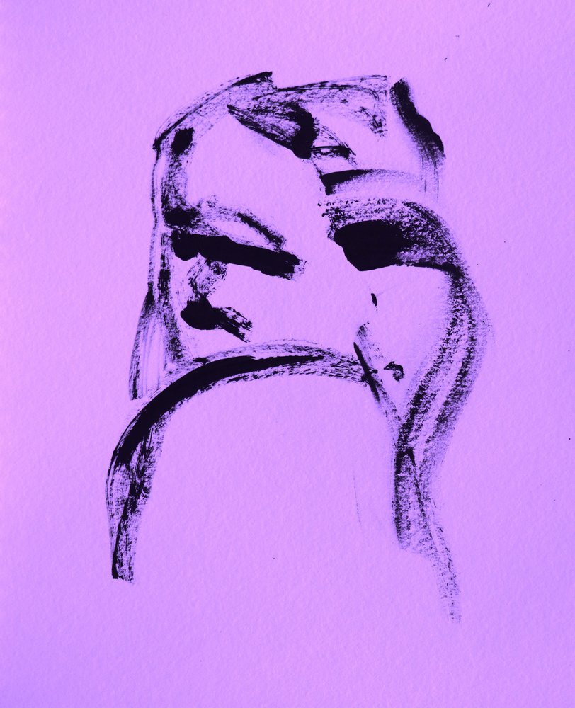 Rosto abstrato e pensativo de Santhosh ch