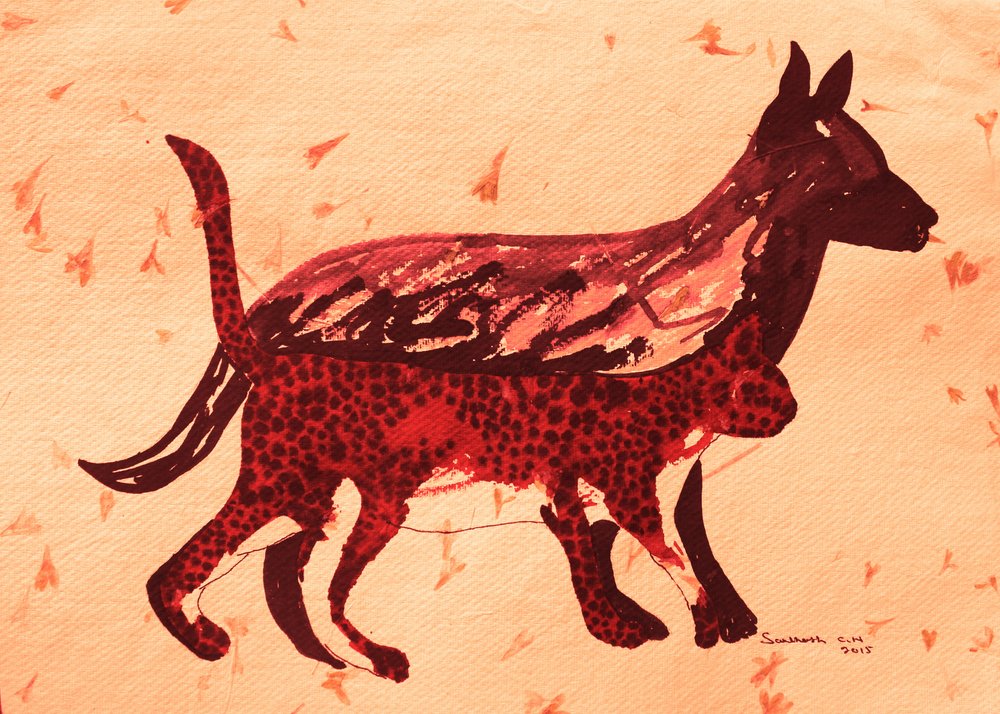 Animais Vermelhos Primitivos de Santhosh ch