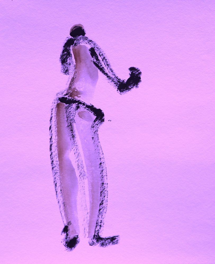 Figura «Purple Gesture» de Santhosh ch
