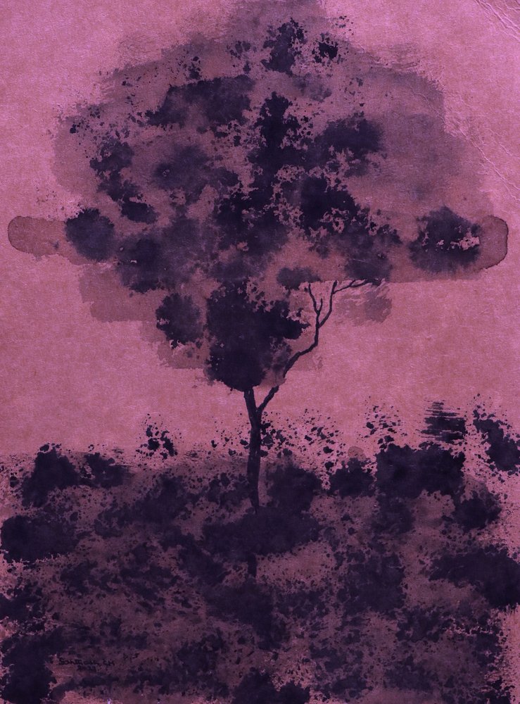 Árvore de tinta roxa de Santhosh ch