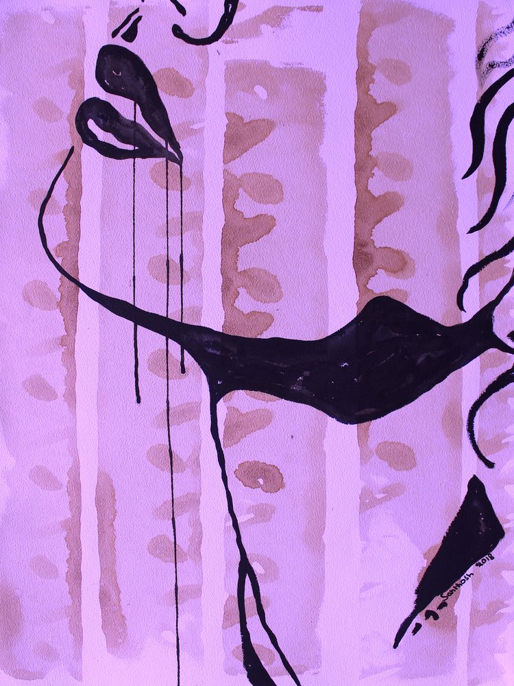 Retrato abstrato sensual de Santhosh ch