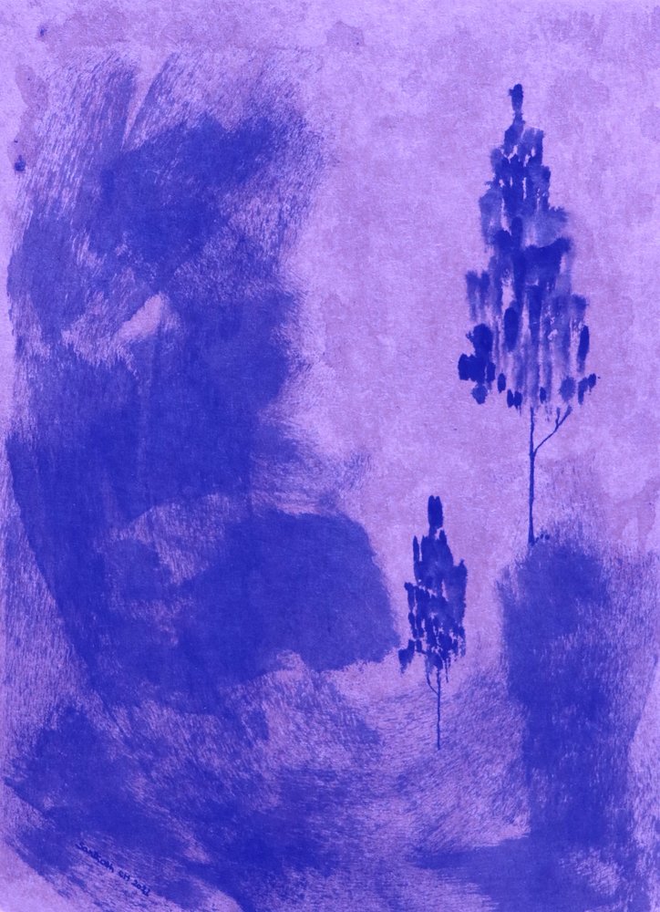 Serenas árvores violetas de Santhosh ch