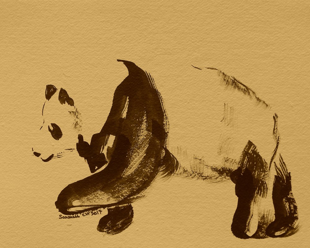 Doce passeio de panda de Santhosh ch