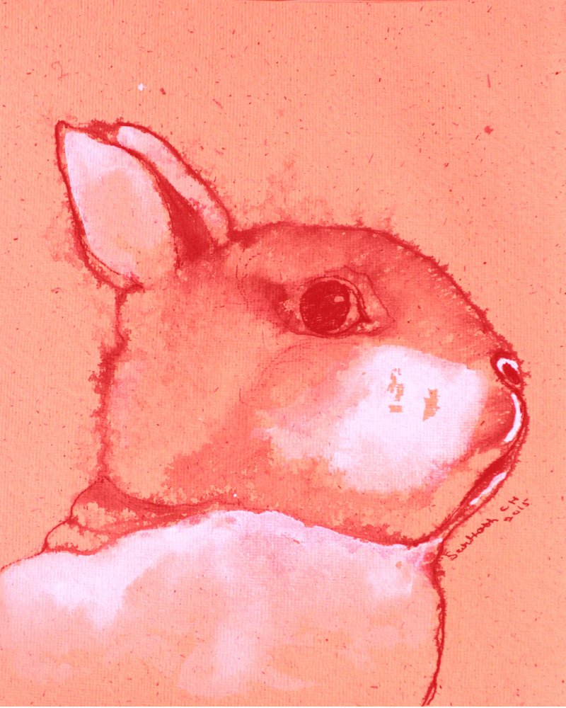 Retrato de um coelhinho cheio de vida de Santhosh ch