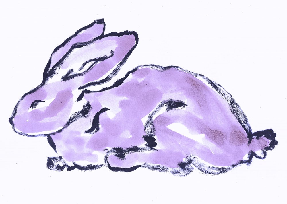 Coelhinho cor de lavanda caprichoso de Santhosh ch