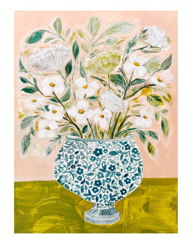 11x14 Flores Coradas de Sarah Fitzgerald