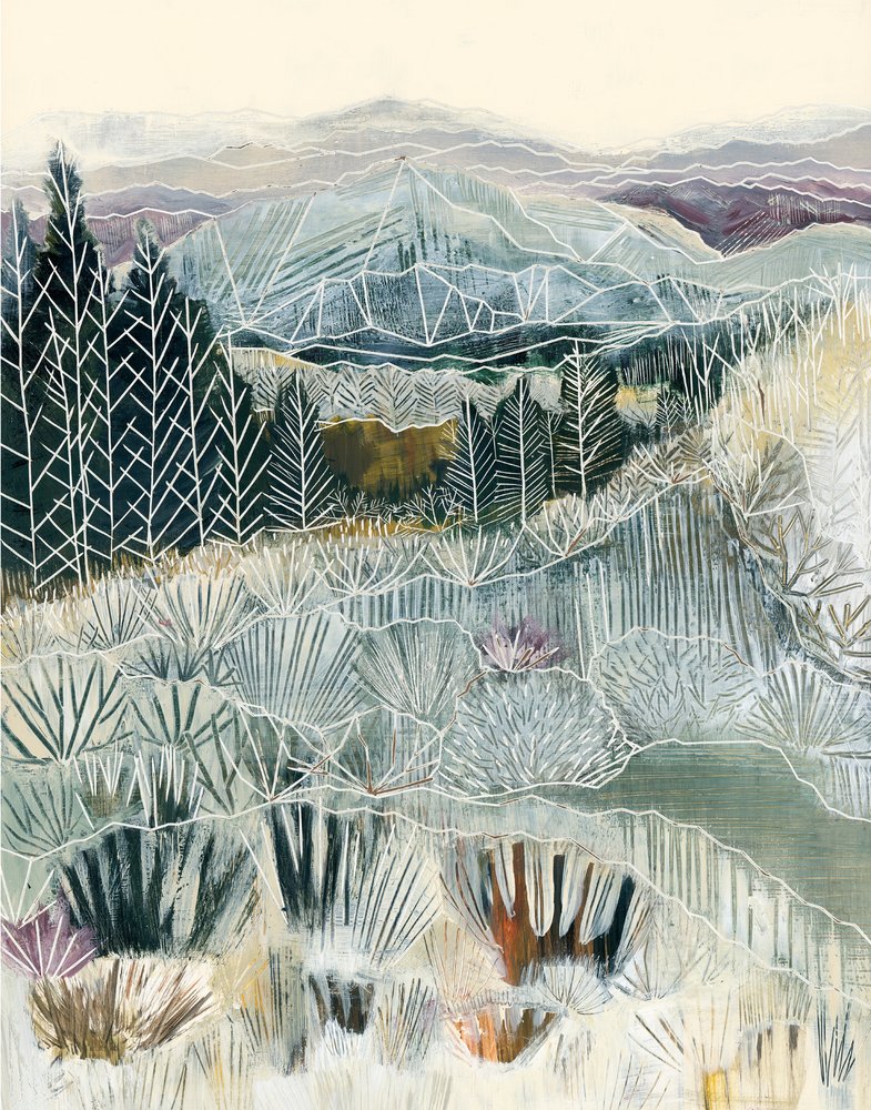 Paisagem montanhosa coberta de gelo de Sarah Fitzgerald