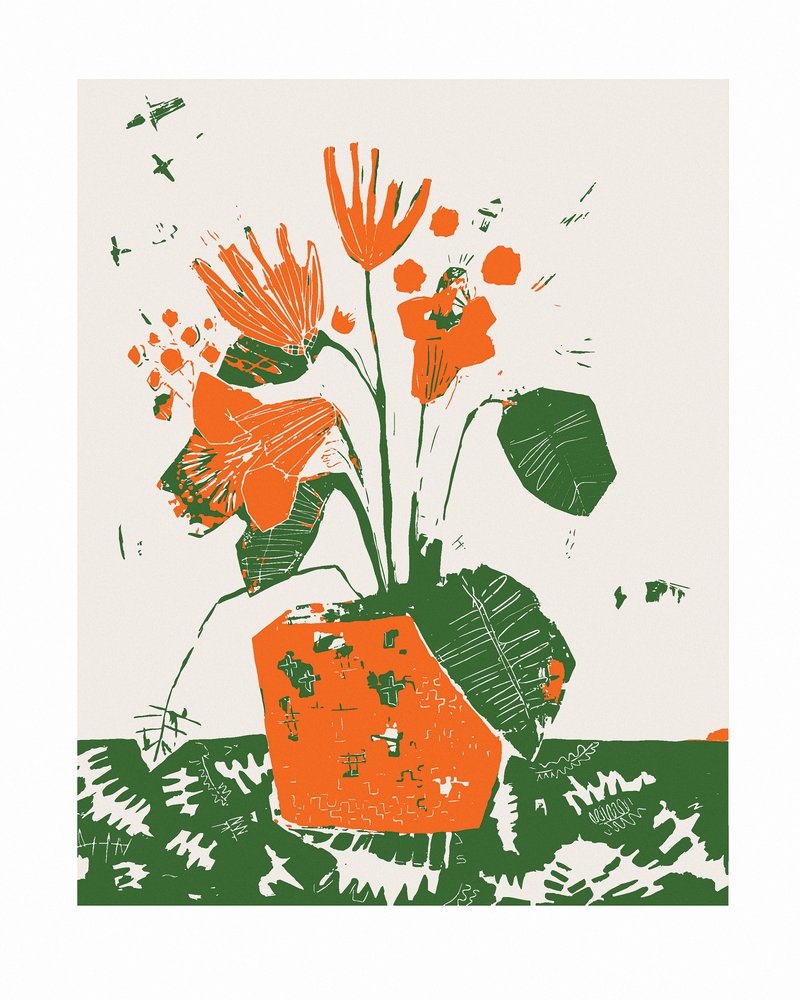 Flores de laranjeira em vasos de Sarah Fitzgerald