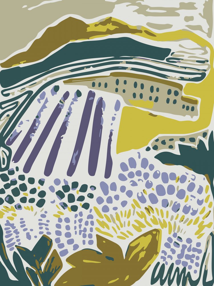 Campos rurais de lavanda de Sarah Fitzgerald