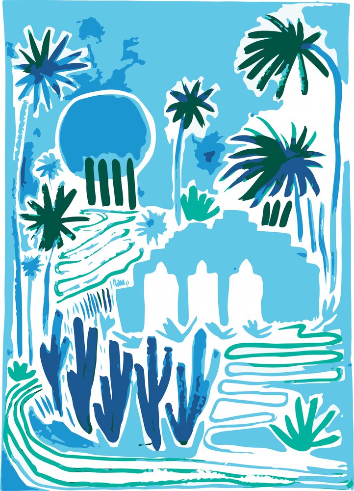 Oásis de Jardim Tropical de Sarah Fitzgerald