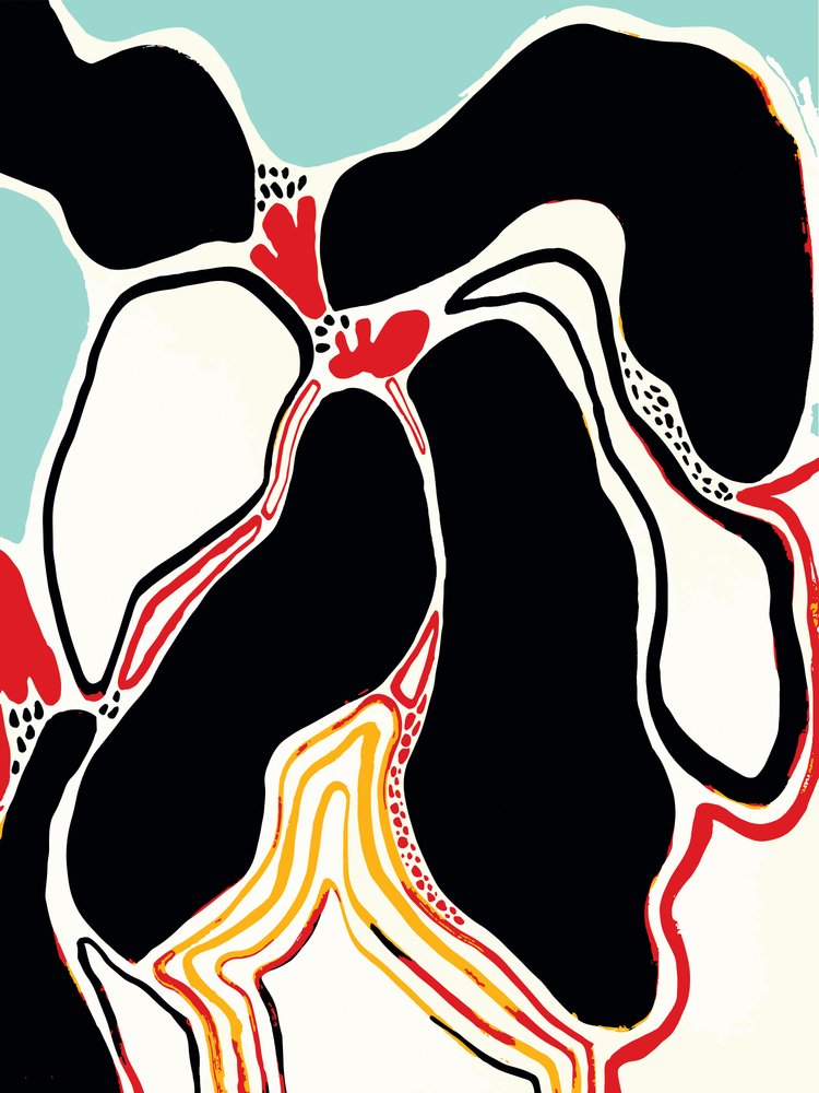 Formas orgânicas vibrantes de Sarah Fitzgerald