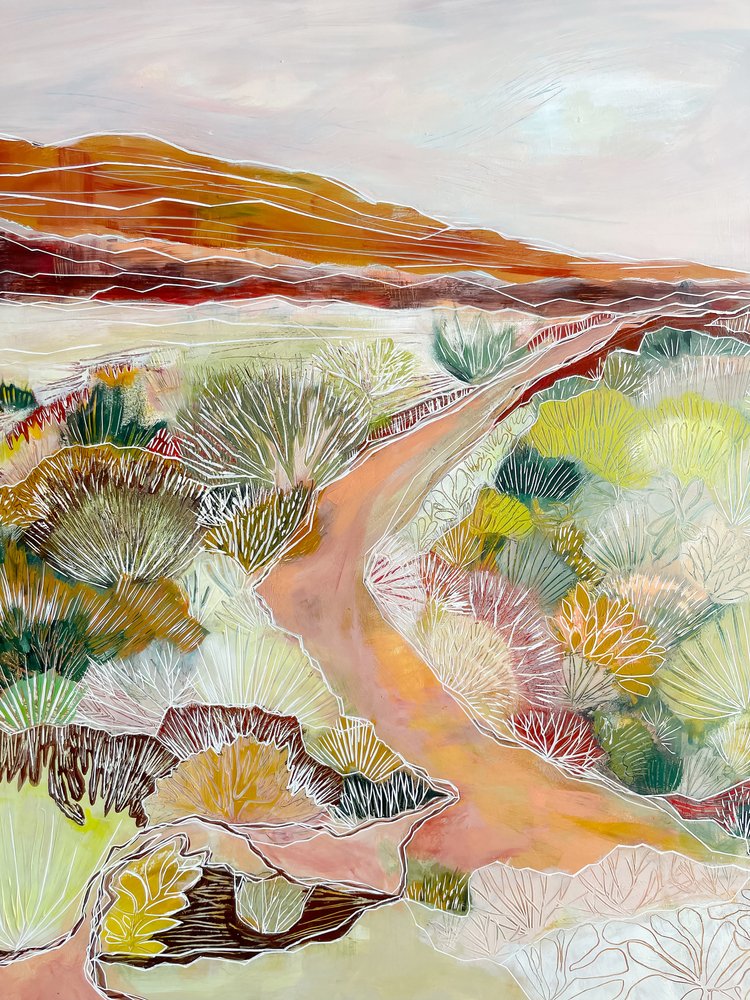 Caminho sinuoso no deserto de Sarah Fitzgerald