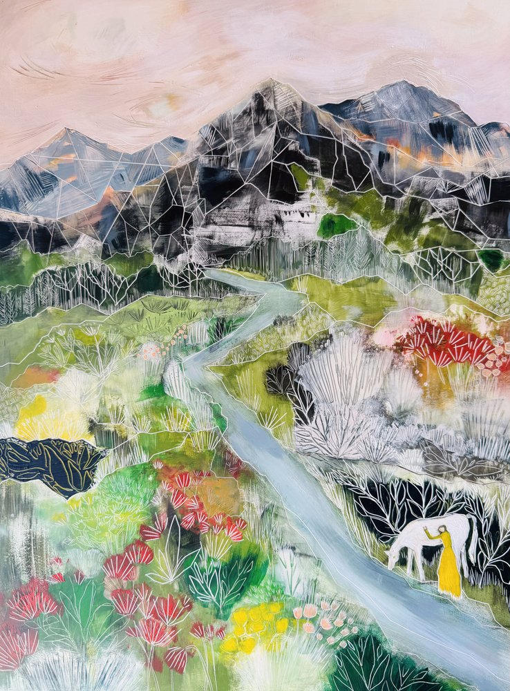 Montanha Mulher Vaca Vale de Sarah Fitzgerald