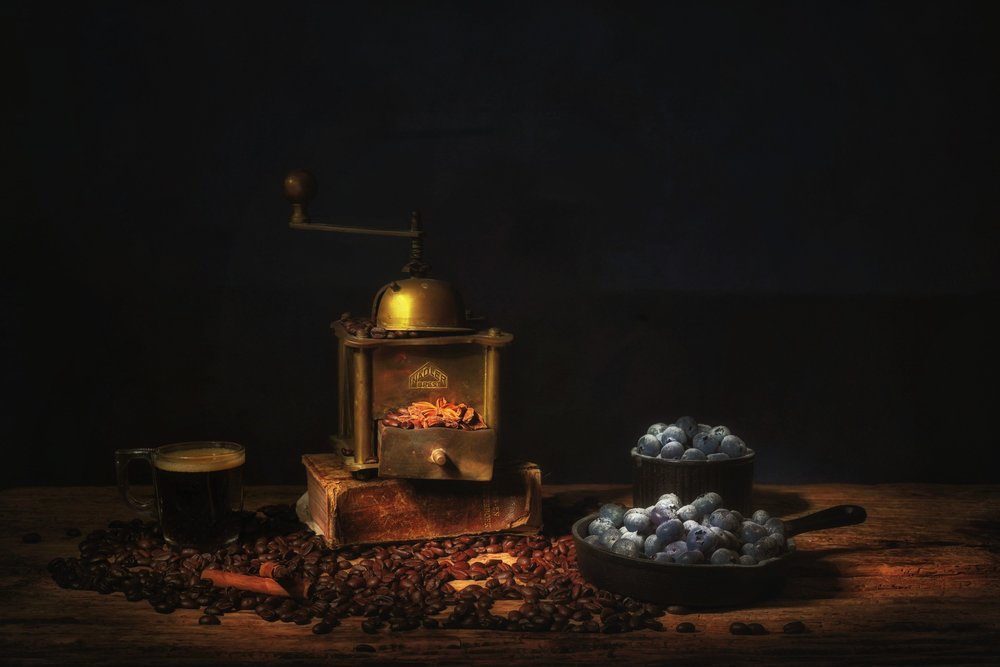 Moedor de café e mirtilos de Saskia Dingemans