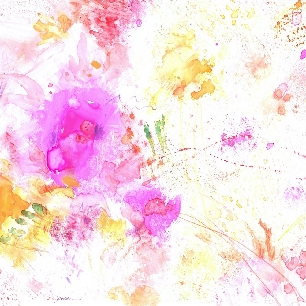 Flores abstratas vibrantes de Sheila Golden