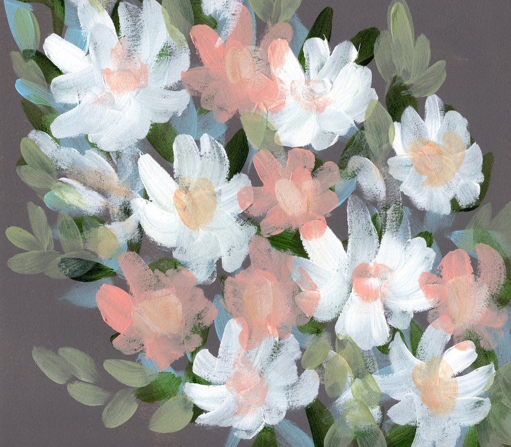 Ramo floral em tons suaves de Shelley Hampe