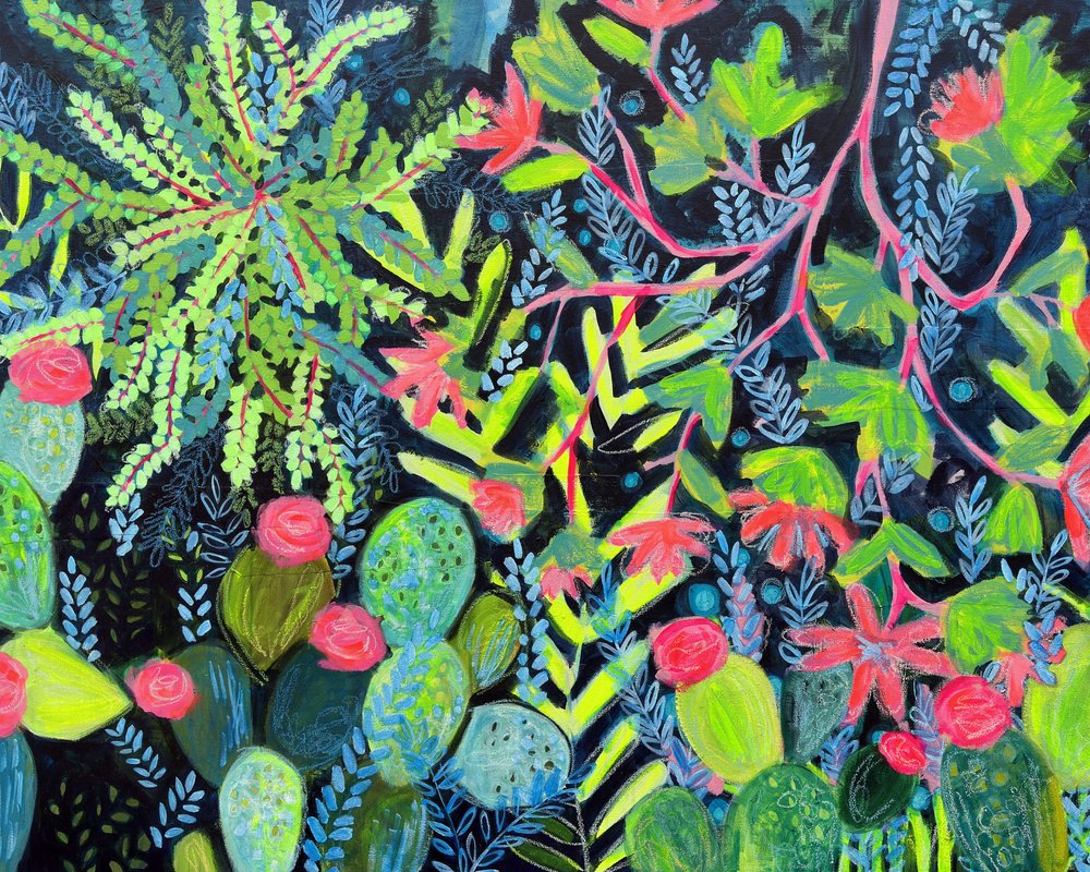 Vibrante jardim de cactos de Shelley Hampe