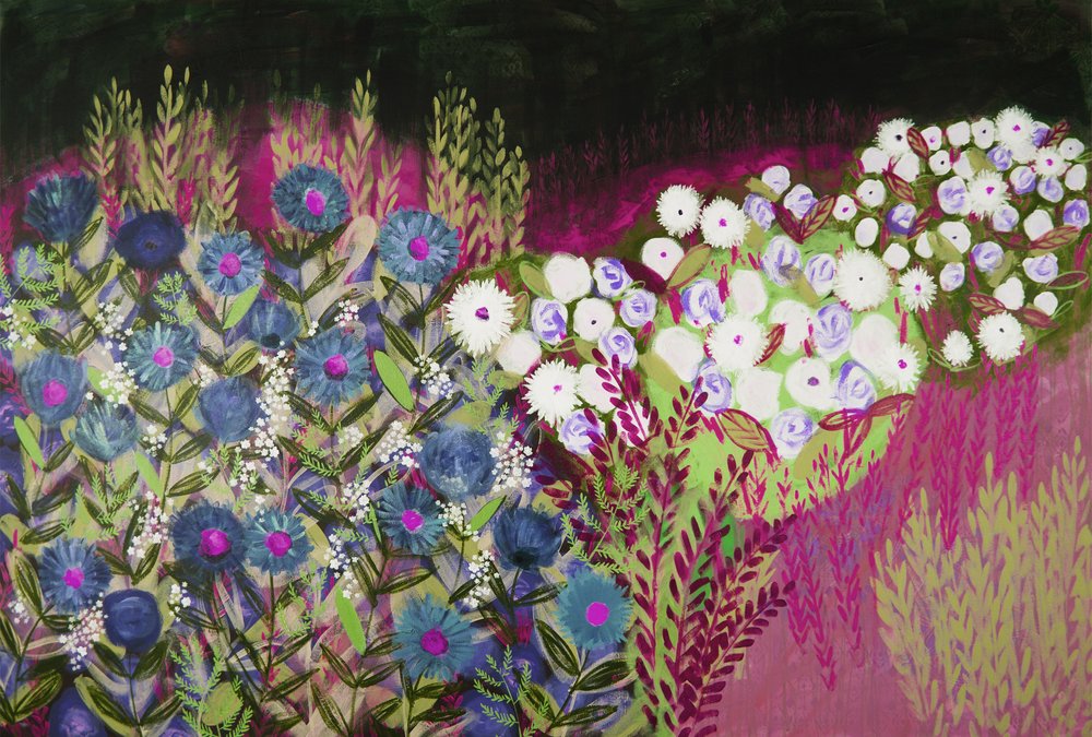 Vibrante jardim florido de Shelley Hampe