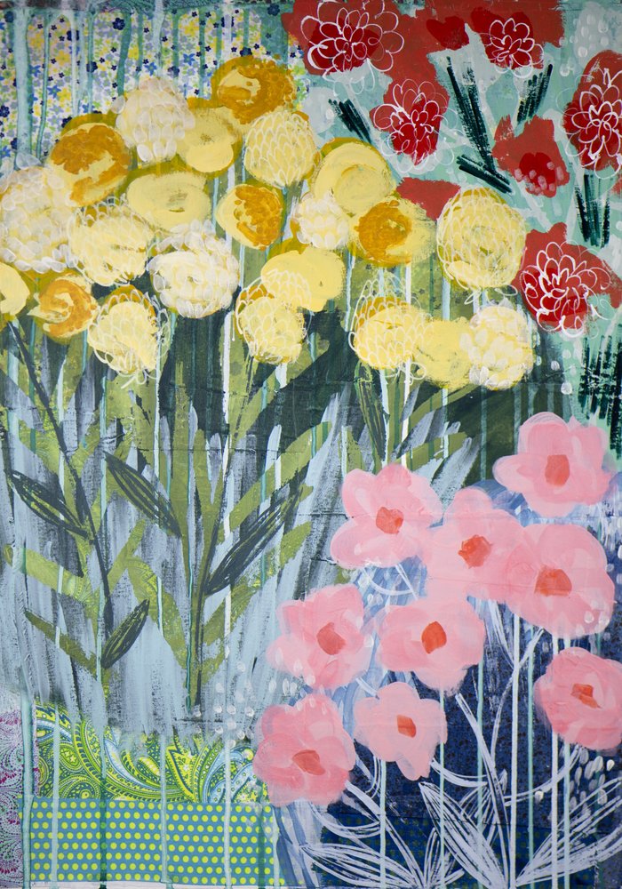 Vibrantes flores de jardim de Shelley Hampe