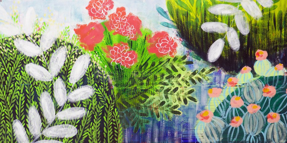 Vibrante cena de jardim de Shelley Hampe