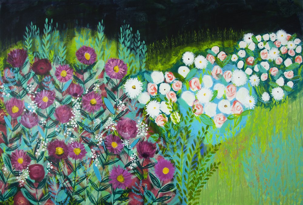 Jardim noturno vibrante de Shelley Hampe