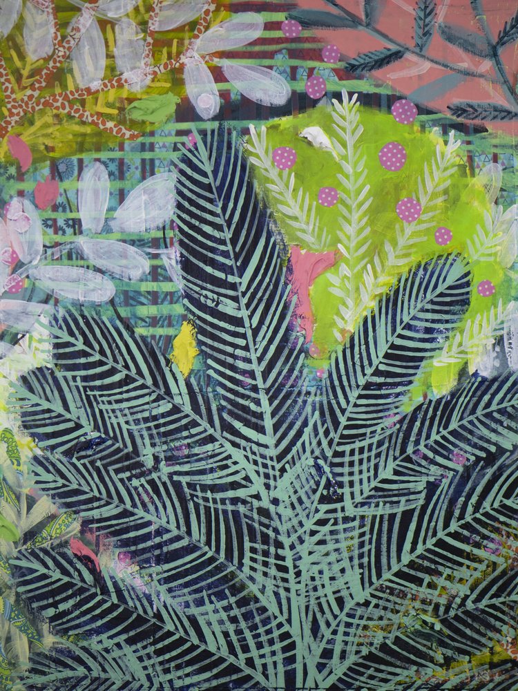 Folhagem tropical vibrante de Shelley Hampe