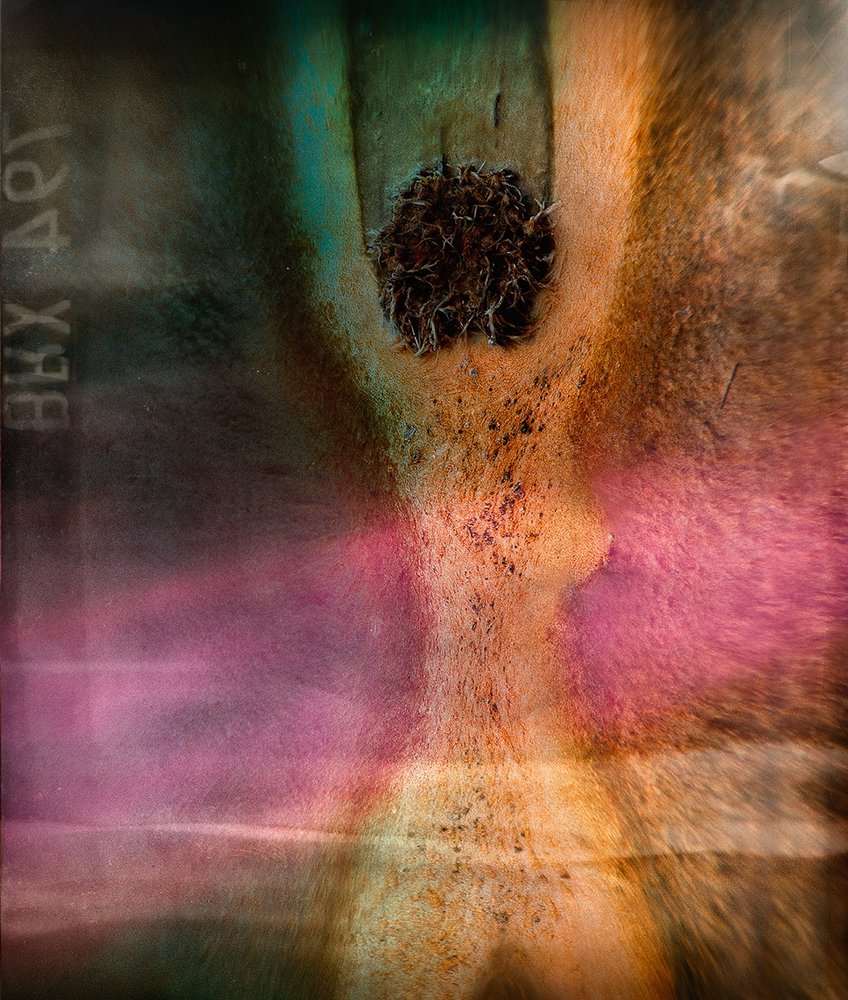 Textura abstracta vibrante de Shenshen Dou