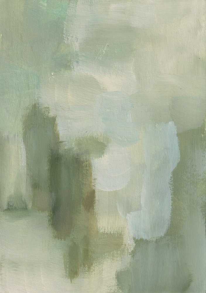 Abstrato Verde Sereno de Soniya Vijayakumar