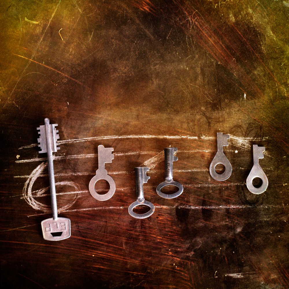 Teclas musicais vintage de Stanislav Aristov