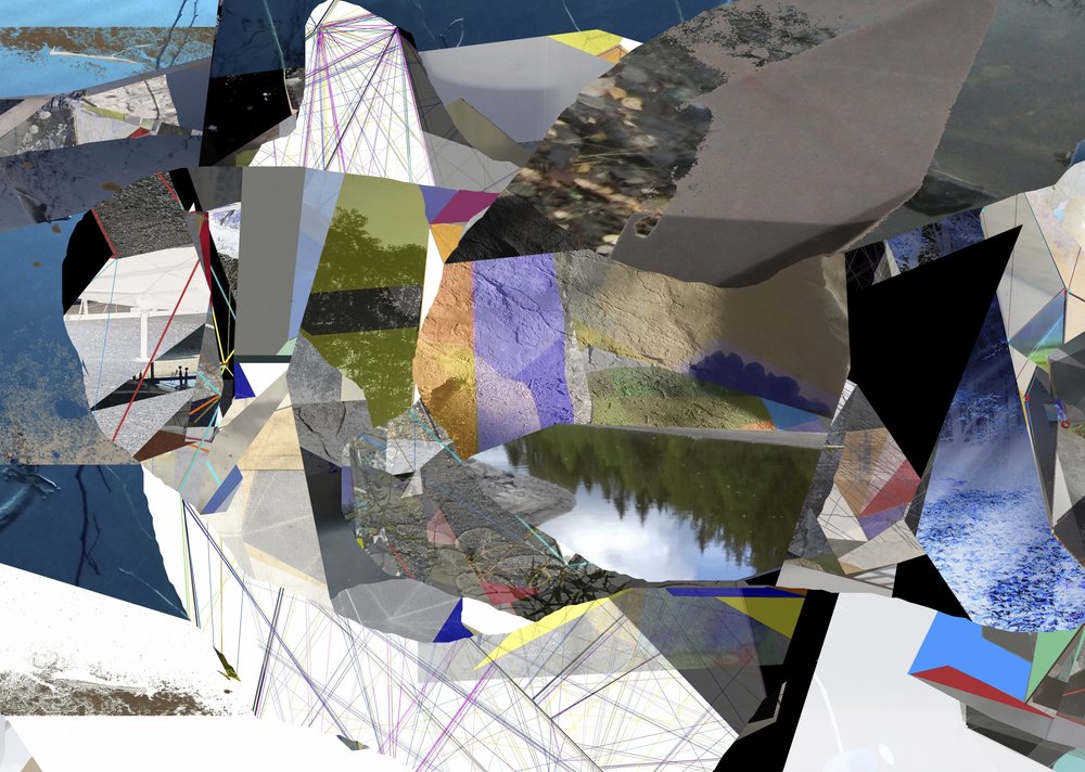Paisagem Geométrica Abstrata de Stefan Fransson