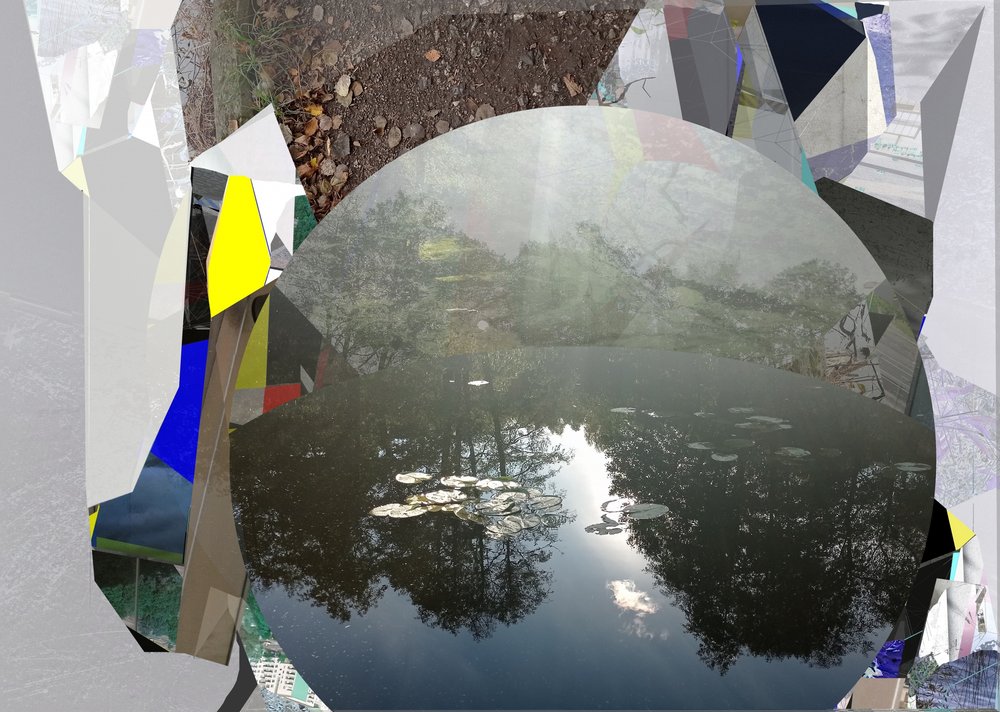 Reflexão abstrata no lago de Stefan Fransson